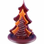 Nordkerze dreidimensionale Weihnachtsbaumkerzen Tanne verziert